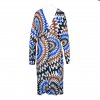 EMILIO PUCCI BROWN-CAMEL-BROWN PRINTED DRESS SIZE:IT48